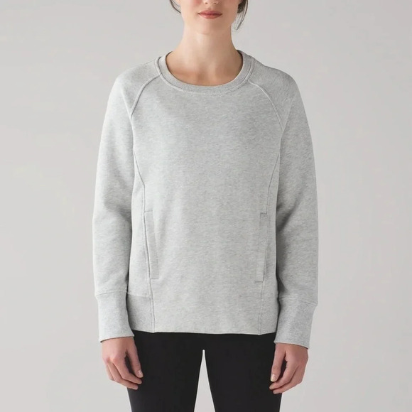 Lululemon Back To It Crew - Heathered Vapor - 12 - Picture 1 of 8